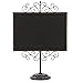 MyGift Stylish Vintage Brown Metal Frame Semi-Permanent Chalkboard Display Sign Stand
