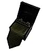 DAD3A Multicolored Stripe Tie Cufflinks Hanky Matching Same Fabric Box Dan Smith