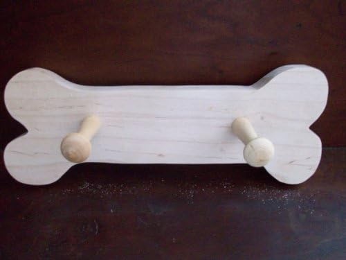 Fine Crafts 751DIS Wooden bone shaped dog leash holder