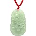 Natural Grade A Jadeite Jade Hand Carved Chinese Zodiac Amulet Pendant Necklace - Dragon