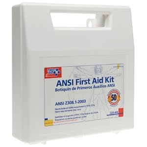 First Aid Only 50 Person Bulk First Aid Kit, Ansi, 196-Piece Kit by First Aid Only