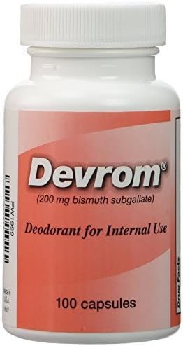 DEVROMÂ® 200mg Capsules (Internal Deodorant)- 100 Capsules by Devrom