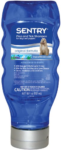 Sentry Tropical Breeze Flea and Tick Dog Shampoo, 18-Fluid Ounce