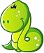 Children's Wall Decals - Green Snake with White Spots - 48 inch Removable Graphic