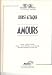 LOUISE ATTAQUE : AMOURS Chant/Piano feuillet