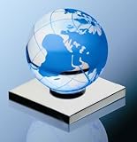  : Coast Blue Earth Glass Ball With Led Base