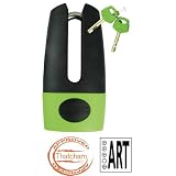 Motorcycle mammoth shackle disc lock LODM002 with a FREE disc lock reminder'