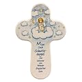 Kinder-Kreuz Kinderzimmer Schutzengel mit Harfe