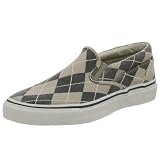 Sperry Top-Sider Mens Sport Striper Slip-on,Navy/Taupe Argyle,11 M