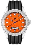 Swiss Legend Men's Portofino Collection Silver Tone Orange Dial Watch #SL-40045-66