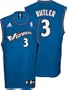 Caron Butler Youth Jersey: adidas Blue Replica #3 Washington Wizards Jersey