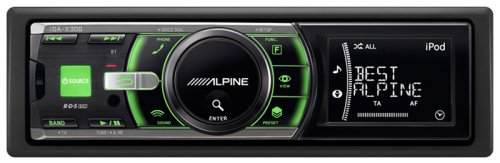 Alpine IDA-X300 Media Receiver USB iPod Connection RDS Remote Control Ready Green Illumination