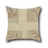 Oil Painting Nikolaas Henneman (British - Our Lord And St. John The Baptist. Pillow Cases 18 X 18 Inches / 45 By 45 Cm Best Choice For Wedding,chair,birthday,girls,coffee House,car With Twin Sides