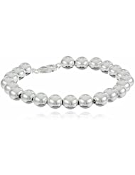 8mm Polished Bead Bracelet 7.5"