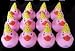 One Dozen (12) Pink Girl Happy Birthday Rubber Ducky Party Favors