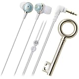 Audio-Technica ATH-CKF500TBL In-Ear Headphones with Rhinestone - Turquoise Blue