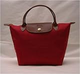 Longchamp Pliages Rouge Red Mini Duffel Tote Bag Purse