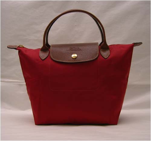 Longchamp Pliages Rouge Red Mini Duffel Tote Bag Purse