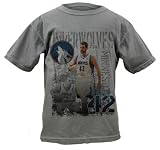 Kevin Love Minnesota Timberwolves Youth Titanium Caged Player Soft Hand Pigment-Dyed Premium T-Shirt
