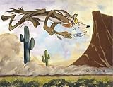 Wile E Coyote Desert Duo Limited Edition 79x60cm Art247com Poster Print