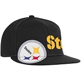 Reebok Pittsburgh Steelers Youth Black Side Strike Flex Hat