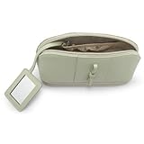 Morelle & Co. Rachel Leather Cosmetic/Jewelry Case, Soft Green
