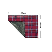 LARGE PICNIC RUG WITH WATERPROOF BACKING 150cm x 130cm