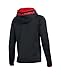 Under Armour Boys' Storm Armour Fleece Highlight Big Logo Hoodie, Black (002)/Red, Youth Large