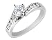Diamond Engagement Ring 1/2 Carat (ctw) in 14K White Gold (Certified)