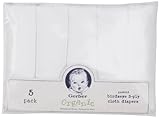 Made of 100% organic cotton fibersNatually grown and naturally softMachine wash and dryGerber Organic Birdseye prefold diapers are made of a lightwei