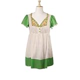 Color Block Embroidered Voile Tunic (Petite, Tall & Misses Sizes XS-3X)
