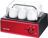 Severin EK 3116 Eierkocher 1-6 Eier,  rot / schwarz