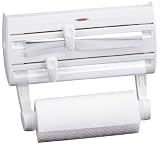 from Leifheit Leifheit Comfortline Parat F2 Kitchen Foil and Cling Film Wall Mounted Roll Holder Plastic White L 10 cm x W 41 cm x H 19 cm (Model 25771)