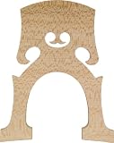 The String Centre Aurolar Hard Maple Cello Bridges, 4/4 Somewhat Flecked-French