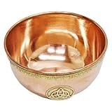 Copper Offering Bowl With Triquetra (Charmed) Symbol