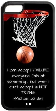 LeonardCustom Protective Hard Snap On TPU Rubber Phone Case for iPhone 5C , Basketball Never Stops