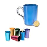 RETRO ALUMINUM TUMBLERS AND PITCHER 7PC SET