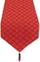 Manual Woodworkers & Weavers Dot Appeal Table Runner with Tassels, Red