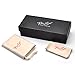 PenSee Day Night Vision Anti-glare Pink Lens Driving Metal Frame Polarized Sunglasses (Black Frame)