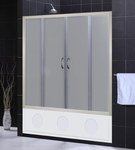 DreamLine SHDR-1160586-04-FR Visions Tub Door, Brushed Nickel