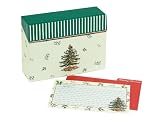 CR Gibson Holiday Boxed Recipe Cards, Spode Christmas Tree,  Box