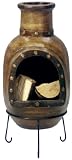 gf4u Mexican Clay Chimenea and Cover Zamora Large