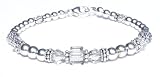 April Birthstone Crystal Diamond Sterling Silver Swarovski Crystal Bracelets