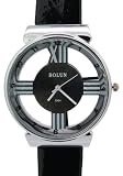 Bolun - Montre Homme - Quartz - Synth??tique - design ??l??gant noir L??