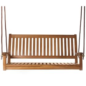 Java Teak Hardwood Outdoor Patio Porch Swing by visiondecor Furniture
