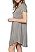 Women's ULTRA SOFT BAMBOO V-Neck Swing Dress w/Pockets (XS-XL), Made in USA