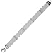 Rhodium Plated Sterling Silver Soft Mesh 7.5in Bracelet with 0.02 Ct Tw Diamond Accent