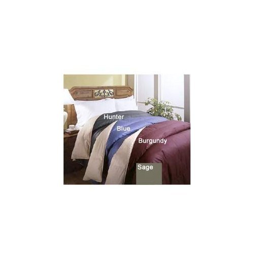 MARRIKAS REVERSIBLE Feather Down Comforter BURGUNDY 