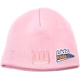 New York Giants Youth Size Knit Beanie- Pink