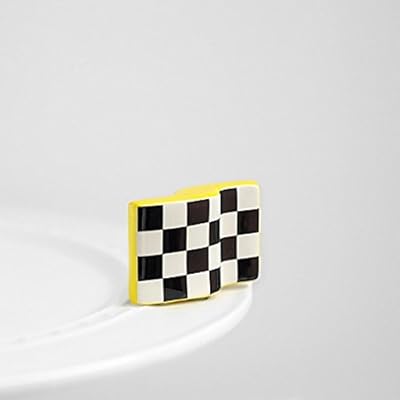 Nora Fleming Checkered Flag Mini - Nora Fleming Start Your Engines Mini A104